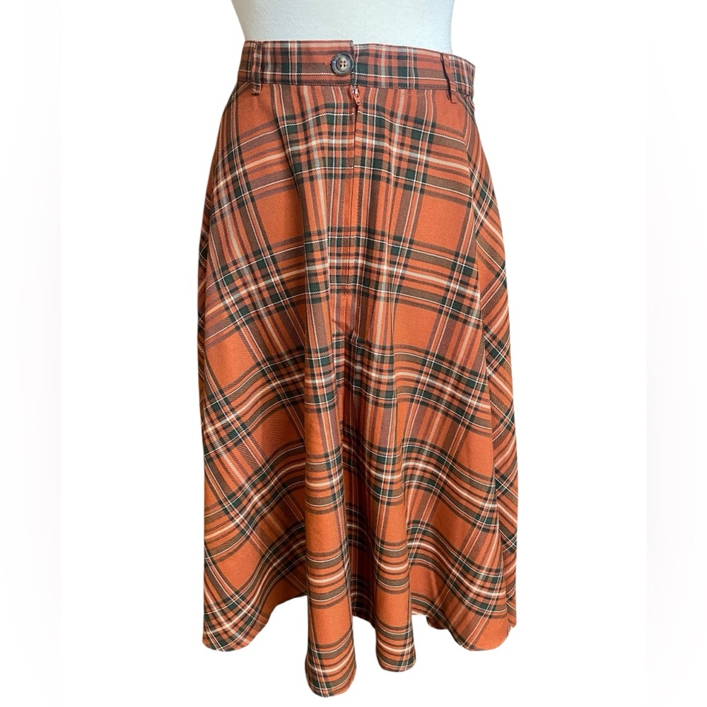 EUC Hell Bunny Tawny Tartan Skirt - Picture 2 of 8